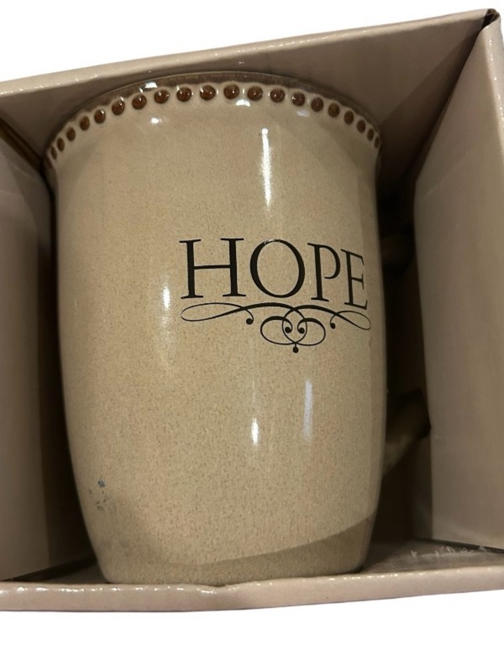 Hope Ceramic Mug in Cream